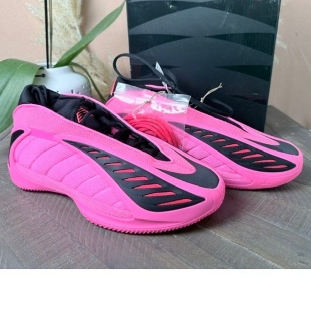 adidas Anthony Edwards 2 AE 2 Mens 8.5 Lucid Pink Black Basketball Shoes NWT